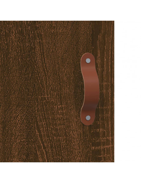 Comodini 2 pz Rovere Marrone 40x40x50 cm in Legno Multistrato