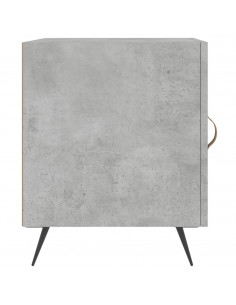 Comodini 2 pz Grigio Cemento 40x40x50 cm in Legno Multistrato 2