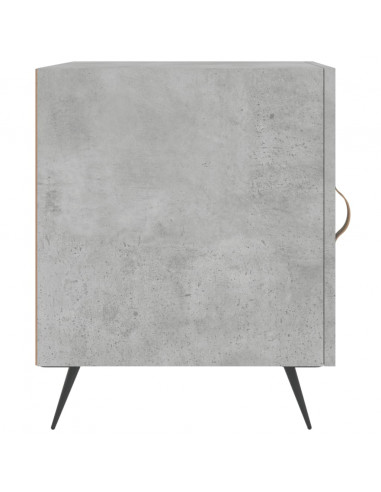 Comodini 2 pz Grigio Cemento 40x40x50 cm in Legno Multistrato
