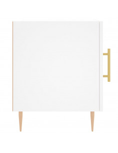 Comodini 2 pz Bianchi 40x40x50 cm in Legno Multistrato 2