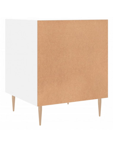 Comodini 2 pz Bianchi 40x40x50 cm in Legno Multistrato