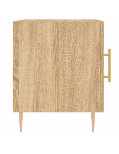 Comodini 2 pz Rovere Sonoma 40x40x50 cm in Legno Multistrato 2