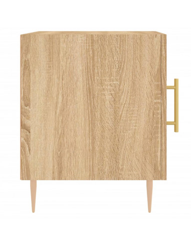 Comodini 2 pz Rovere Sonoma 40x40x50 cm in Legno Multistrato