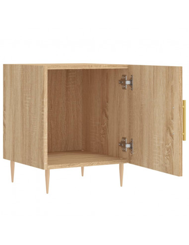 Comodini 2 pz Rovere Sonoma 40x40x50 cm in Legno Multistrato
