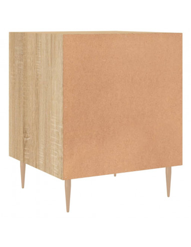 Comodini 2 pz Rovere Sonoma 40x40x50 cm in Legno Multistrato