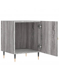 Comodini 2 pz Grigio Sonoma 40x40x50 cm in Legno Multistrato 2