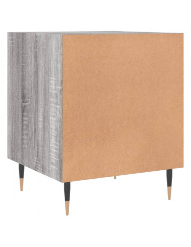 Comodini 2 pz Grigio Sonoma 40x40x50 cm in Legno Multistrato