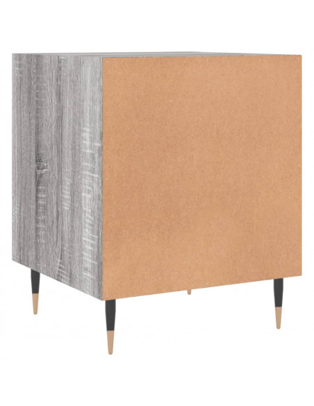 Comodini 2 pz Grigio Sonoma 40x40x50 cm in Legno Multistrato