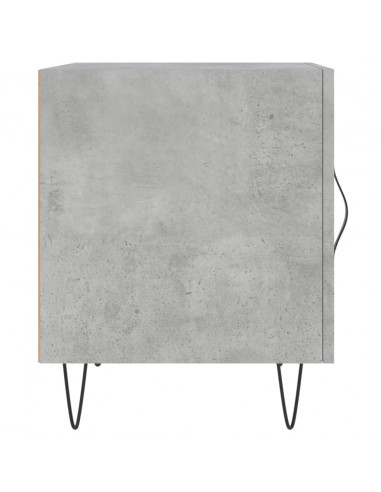 Comodini 2 pz Grigio Cemento 40x40x50 cm in Legno Multistrato