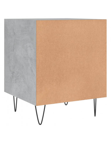 Comodini 2 pz Grigio Cemento 40x40x50 cm in Legno Multistrato