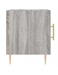 Comodini 2 pz Grigio Sonoma 40x40x50 cm in Legno Multistrato 2