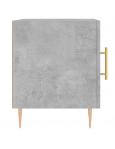 Comodini 2 pz Grigio Cemento 40x40x50 cm in Legno Multistrato 2