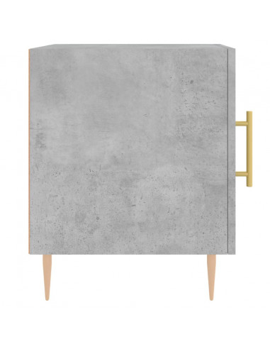 Comodini 2 pz Grigio Cemento 40x40x50 cm in Legno Multistrato