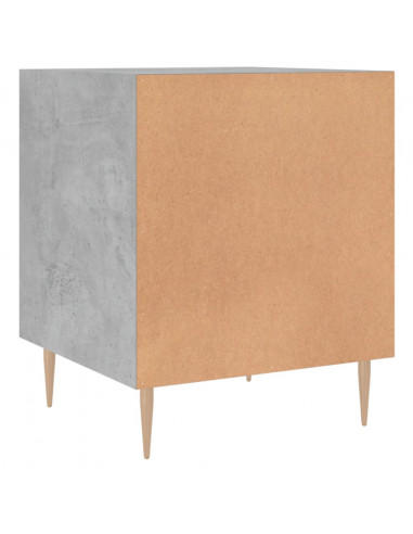 Comodini 2 pz Grigio Cemento 40x40x50 cm in Legno Multistrato
