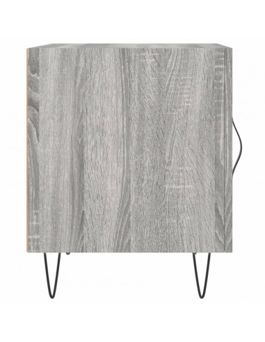 Comodini 2 pz Grigio Sonoma 40x40x50 cm in Legno Multistrato