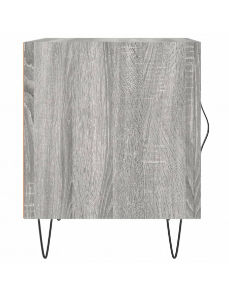 Comodini 2 pz Grigio Sonoma 40x40x50 cm in Legno Multistrato