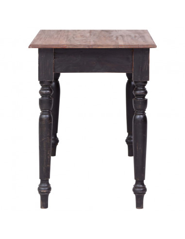 Scrivania con 3 Cassetti 117x57x75 cm Legno Massello di Mogano