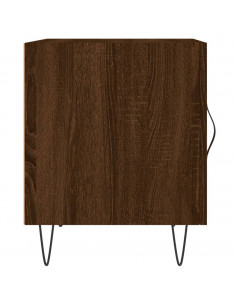 Comodini 2 pz Rovere Marrone 40x40x50 cm in Legno Multistrato 2