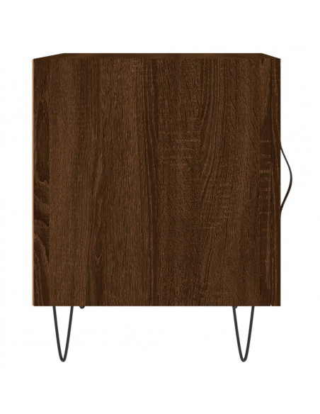 Comodini 2 pz Rovere Marrone 40x40x50 cm in Legno Multistrato