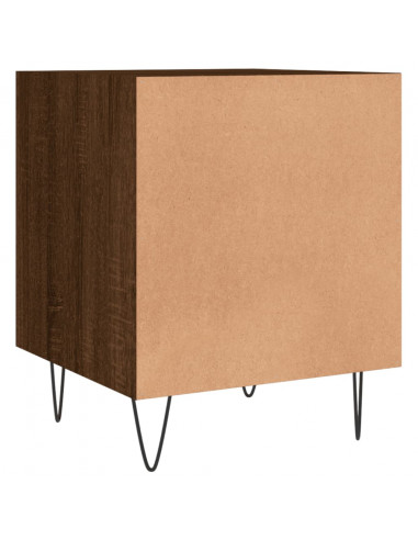 Comodini 2 pz Rovere Marrone 40x40x50 cm in Legno Multistrato