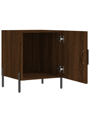 Comodini 2 pz Rovere Marrone 40x40x50 cm in Legno Multistrato