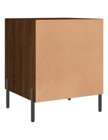 Comodini 2 pz Rovere Marrone 40x40x50 cm in Legno Multistrato