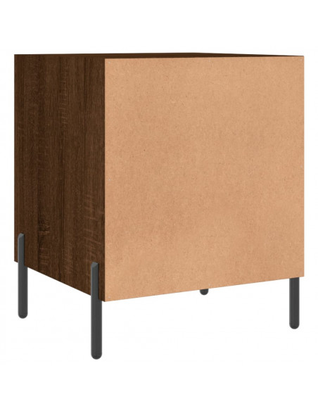 Comodini 2 pz Rovere Marrone 40x40x50 cm in Legno Multistrato