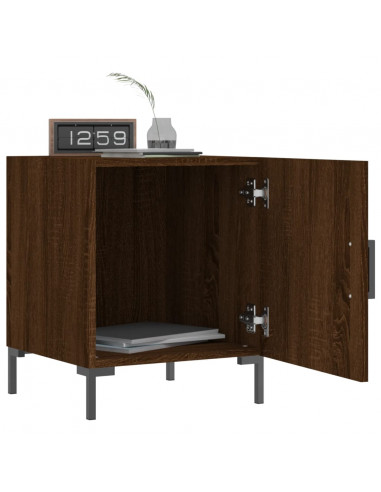 Comodini 2 pz Rovere Marrone 40x40x50 cm in Legno Multistrato