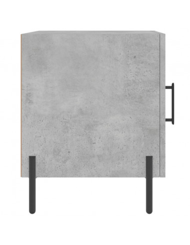 Comodini 2 pz Grigio Cemento 40x40x50 cm in Legno Multistrato