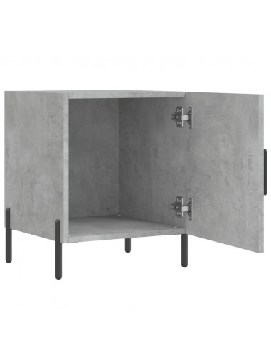 Comodini 2 pz Grigio Cemento 40x40x50 cm in Legno Multistrato