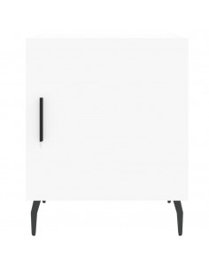 Comodini 2 pz Bianchi 40x40x50 cm in Legno Multistrato 2