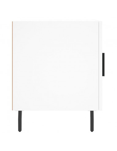 Comodini 2 pz Bianchi 40x40x50 cm in Legno Multistrato