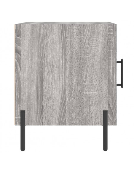 Comodini 2 pz Grigio Sonoma 40x40x50 cm in Legno Multistrato