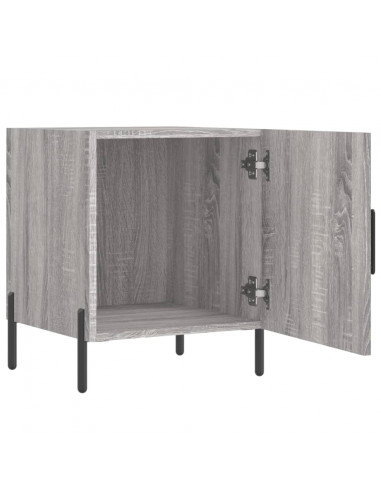 Comodini 2 pz Grigio Sonoma 40x40x50 cm in Legno Multistrato