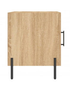 Comodini 2 pz Rovere Sonoma 40x40x50 cm in Legno Multistrato 2
