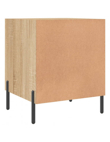 Comodini 2 pz Rovere Sonoma 40x40x50 cm in Legno Multistrato