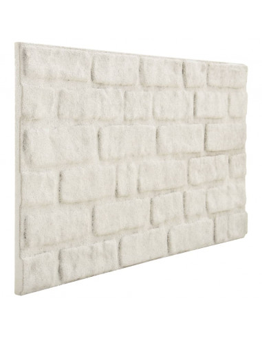 Pannelli Murali 3D con Design a Mattoni Bianco 11 pz EPS