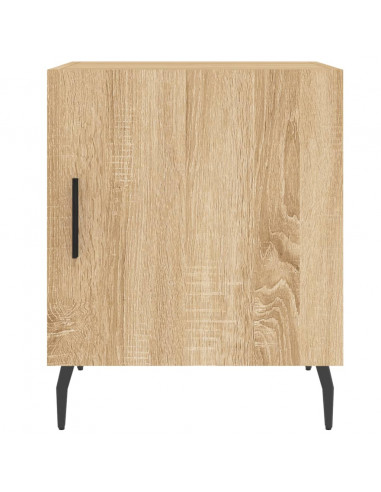Comodini 2 pz Rovere Sonoma 40x40x50 cm in Legno Multistrato