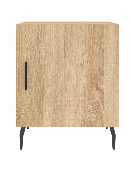 Comodini 2 pz Rovere Sonoma 40x40x50 cm in Legno Multistrato