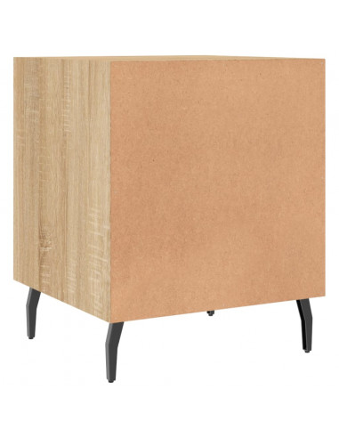 Comodini 2 pz Rovere Sonoma 40x40x50 cm in Legno Multistrato