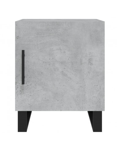 Comodini 2 pz Grigio Cemento 40x40x50 cm in Legno Multistrato