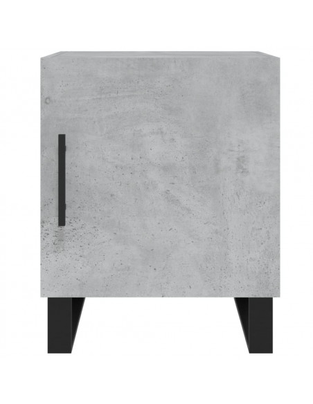 Comodini 2 pz Grigio Cemento 40x40x50 cm in Legno Multistrato