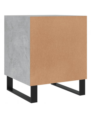 Comodini 2 pz Grigio Cemento 40x40x50 cm in Legno Multistrato