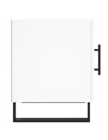 Comodini 2 pz Bianchi 40x40x50 cm in Legno Multistrato