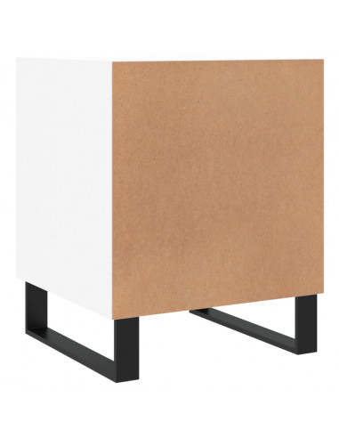 Comodini 2 pz Bianchi 40x40x50 cm in Legno Multistrato