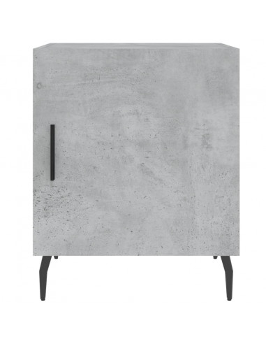 Comodini 2 pz Grigio Cemento 40x40x50 cm in Legno Multistrato