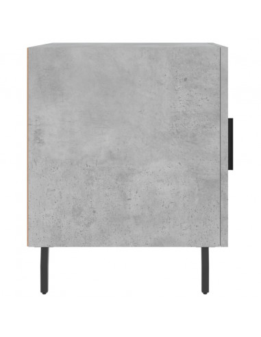 Comodini 2 pz Grigio Cemento 40x40x50 cm in Legno Multistrato
