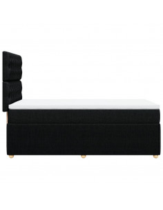 Giroletto a Molle con Materasso Nero 80x200 cm inTessuto 2