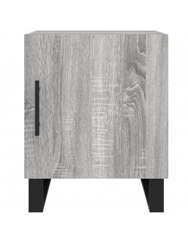 Comodini 2 pz Grigio Sonoma 40x40x50 cm in Legno Multistrato