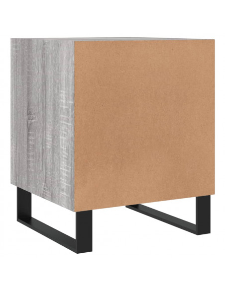 Comodini 2 pz Grigio Sonoma 40x40x50 cm in Legno Multistrato